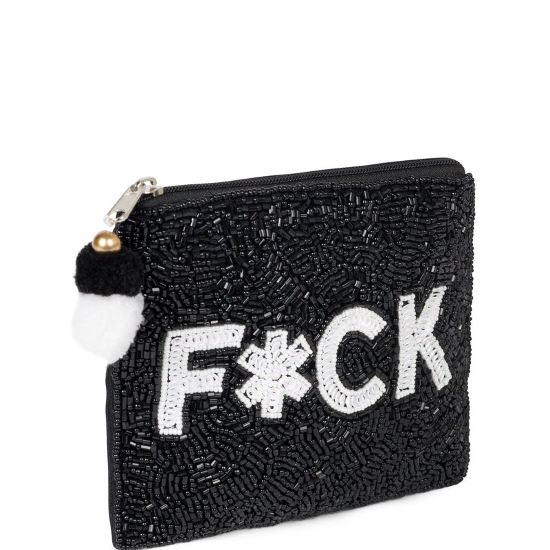 Shop Meghan Los Angeles F*cking Fabulous Coin Purse In Black