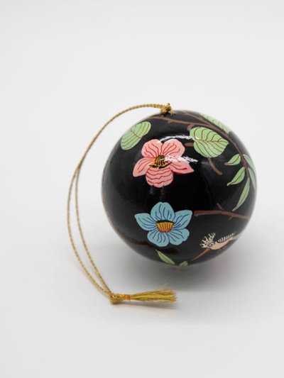 Mela Artisans Black Flower Print Ornament product