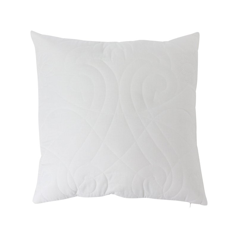 Mela Artisans Heritage Refined Quilted Pillow In White