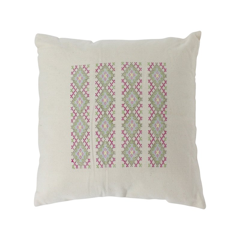 Mela Artisans Native Narrative Rectangular Bars Woven Pillow