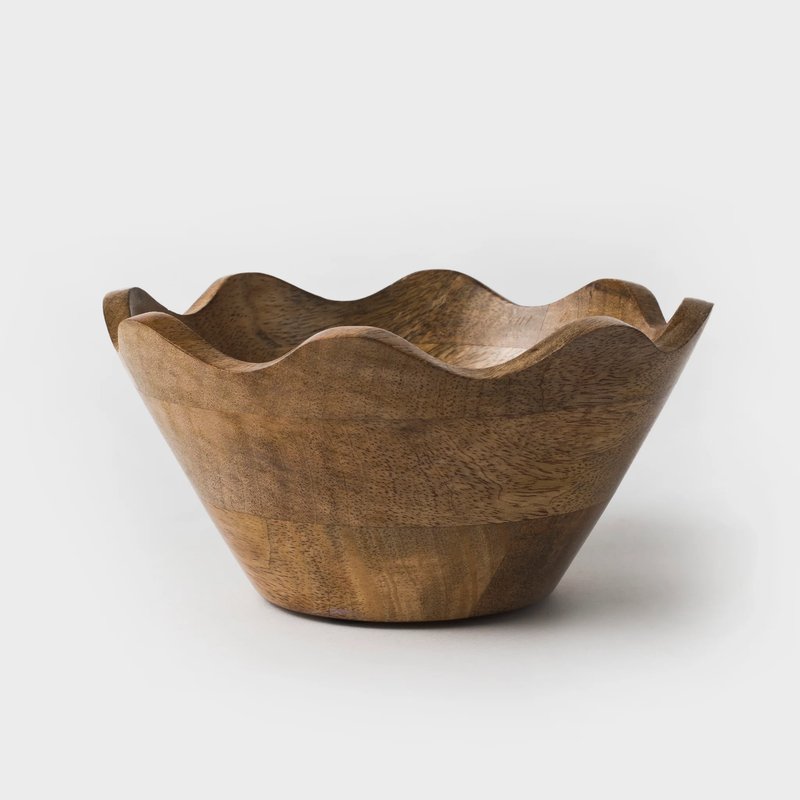 Mela Artisans Scalloped Bowls In Brown