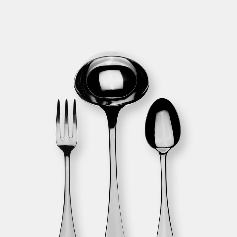 Mepra 3 Pcs Serving Set (fork Spoon And Ladle) Dolce Vita