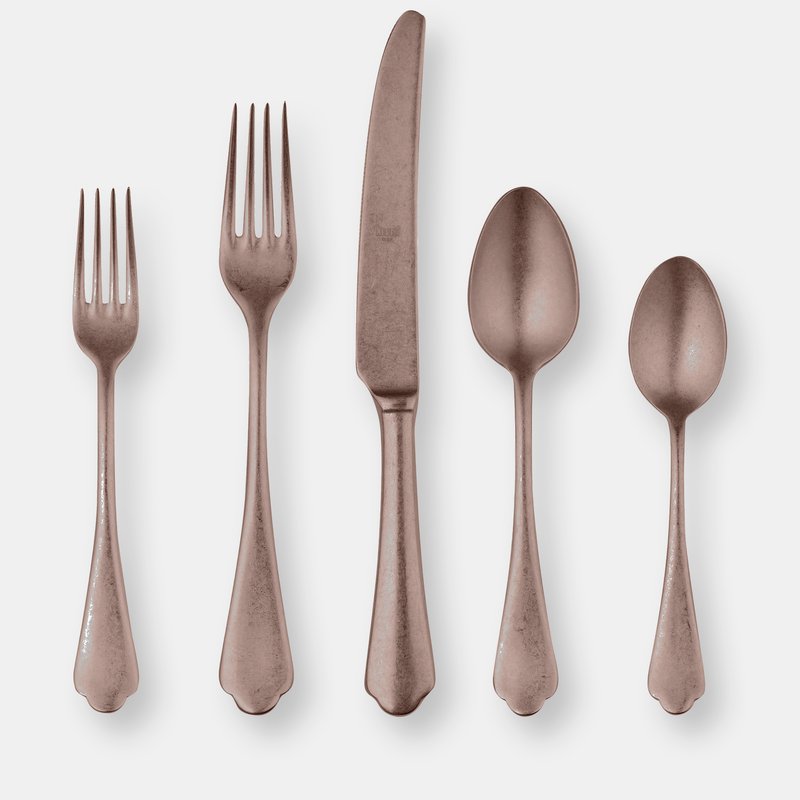 Mepra Cutlery Set 5 Pcs Dolce Vita Pewter Bronze