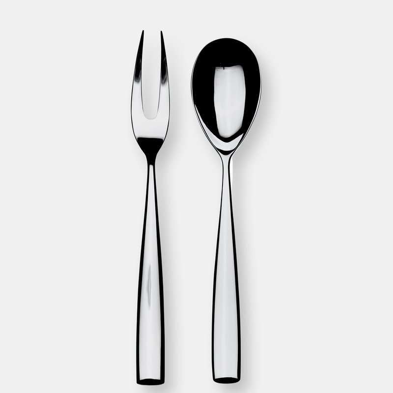Mepra Serving Set (fork And Spoon) Arte In Grey