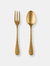 Serving Set (Fork And Spoon) Vintage Oro