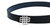 Reversible Signature Belt 32 mm - Black & Navy Blue  | Silver Buckle - Black And Navy Blue