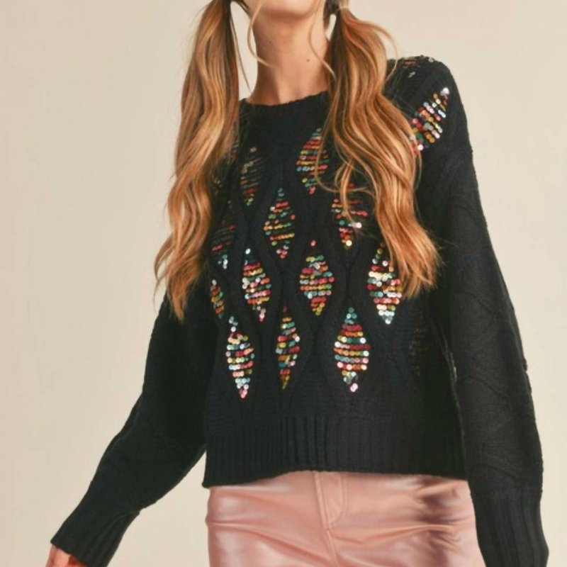 Shop &merci Sequin Embellished Sweater In Black