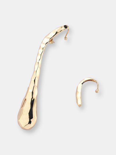 Meri Lou Jewelry Snake Single Ear Earring With Forward Helix Ear Cuff product