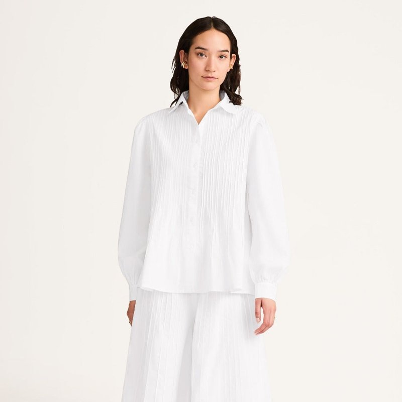 Shop Merlette Huxley Blouse In White