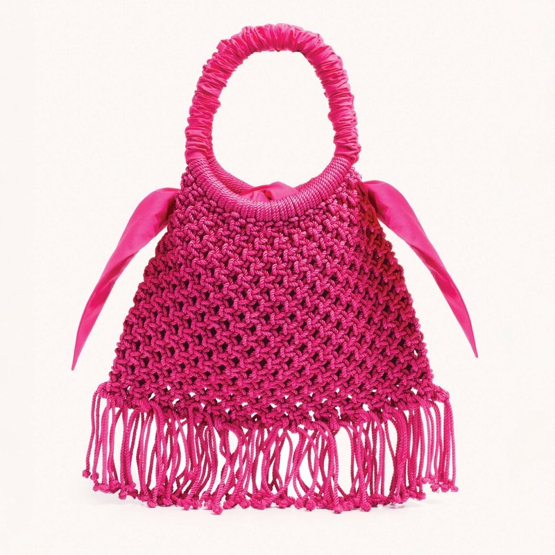 Merlette Maris Fringe Handbag In Pink