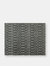 Ivory Bohemian Low Pile Rug with Dark Gray Geometric Design - Dark Gray/Ivory