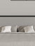 West Avenue Full Size Headboard Light Gray Fabric Upholstered Headboard with Metal Frame and Adjustable Rail Slots