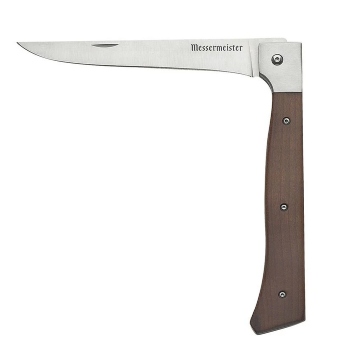 Shop Messermeister Adventure Chef Folding Fillet Knife, 6 Inch, Carbonized Maple In Brown