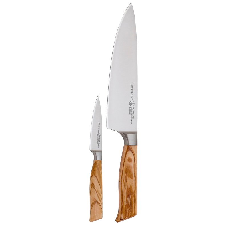 Shop Messermeister Oliva Elite Knife Set, 2 Piece In Brown