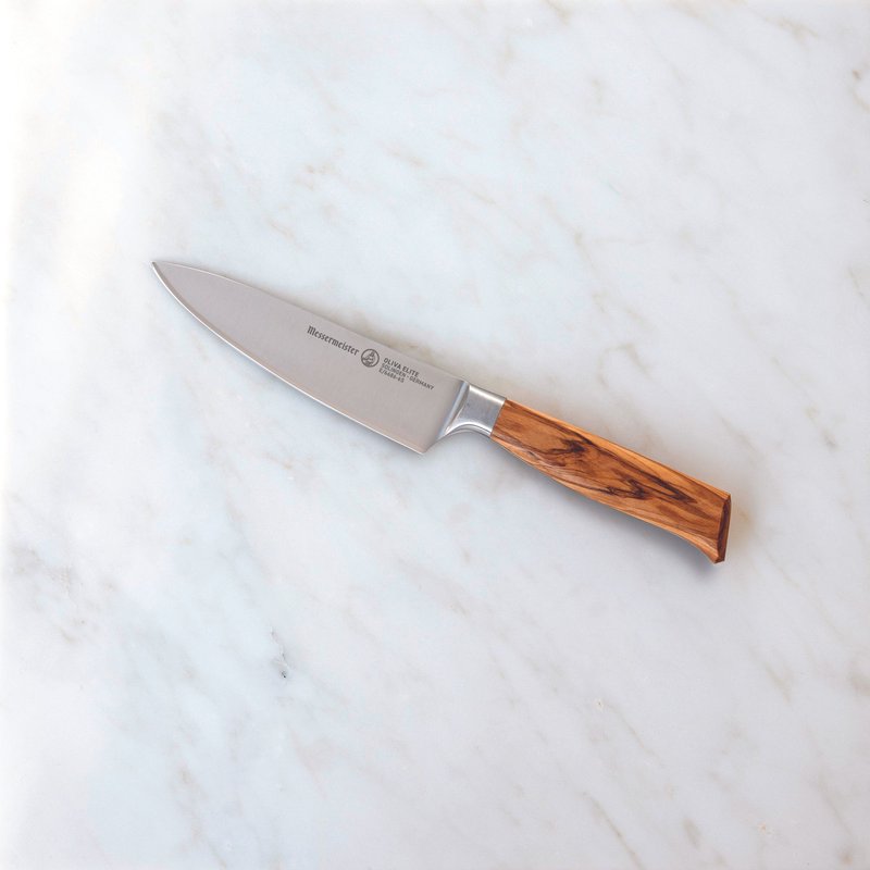 Shop Messermeister Oliva Elité Stealth Chef's Knife, 6 Inch In Brown
