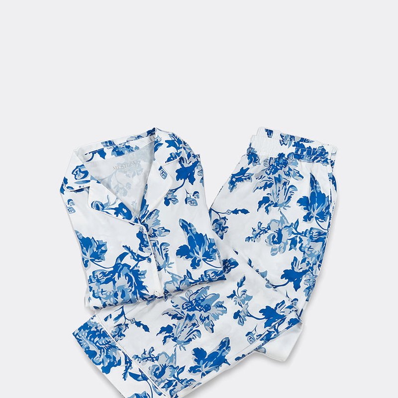 Mestiza Gigi Chinoiserie Pajama Set In Blue