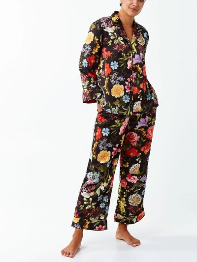 Mestiza Gigi Pajama Set - Black Midnight Garden product