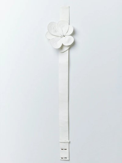 Mestiza Sampaguita Floral Belt - Ivory Faille product