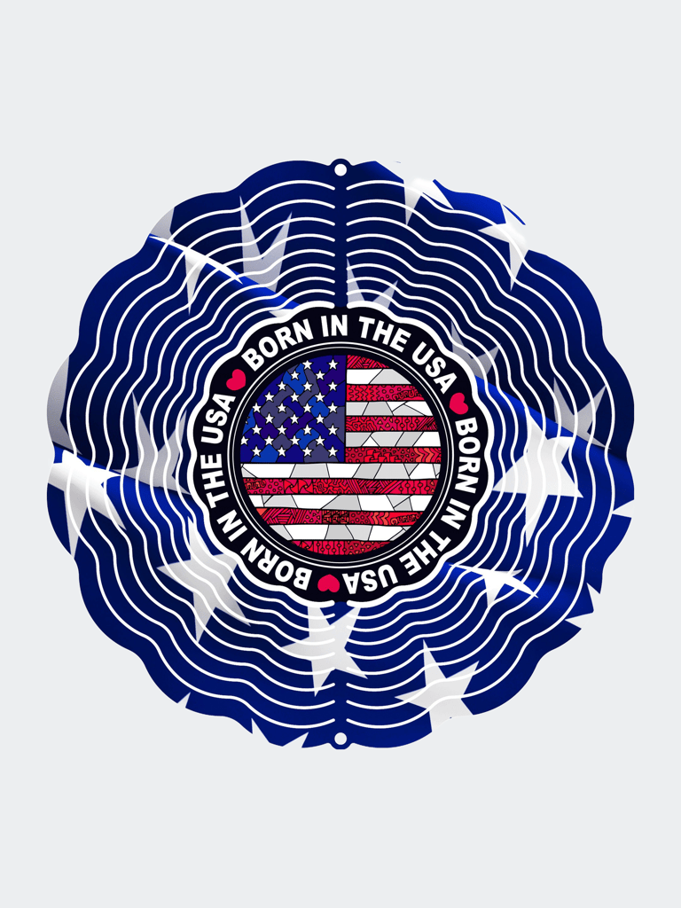 Born In The USA Windspinner - Blue