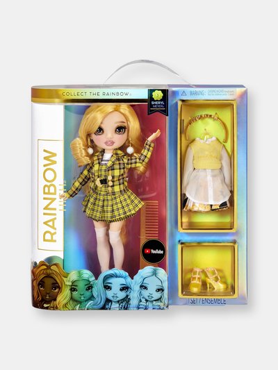 MGA Rainbow High Sheryl Meyer – Marigold (Yellow) Fashion Doll with 2 Outfits to Mix & Match and Doll Accessories product