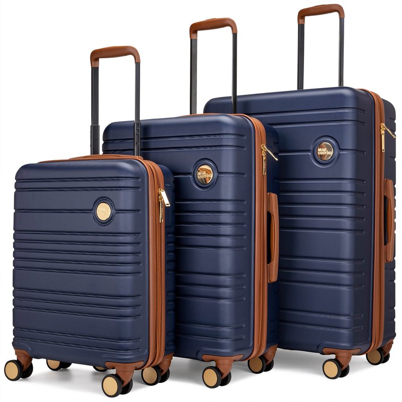 Miami Carryon Brickell 3 Piece Luggage Set In Blue