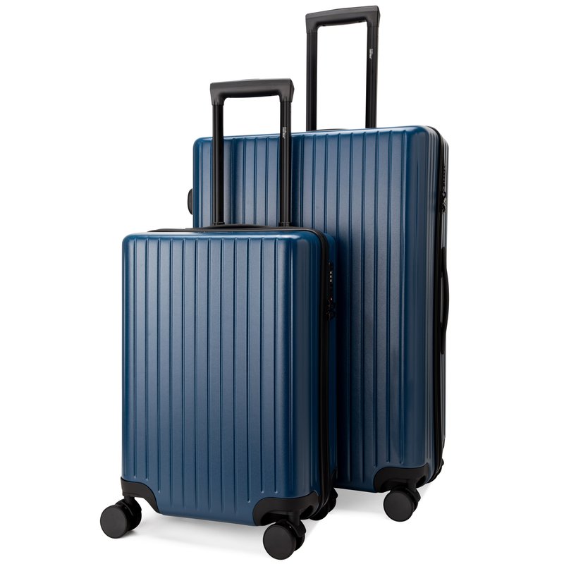 Shop Miami Carryon Ocean 2 Piece Polycarbonate Luggage Set In Blue