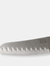 Michael Graves Design Comfortable Grip 5 Inch Stainless Steel Santoku Knife, Indigo