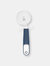 Michael Graves Design Comfortable Grip Stainless Steel Easy Rotary Pizza Cutter, Indigo