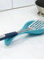 Michael Graves Design Comfortable Grip Stainless Steel Slotted Spatula, Indigo