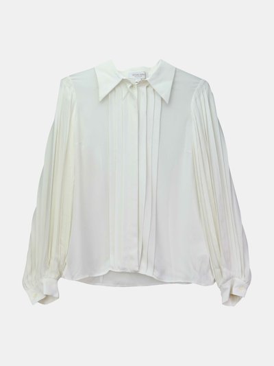 Michael Kors Michael Kors Women's White Silk georgette puff sleeve shirt Blouse product