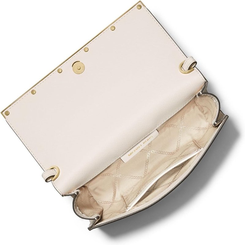 Shop Michael Kors Mona Large East/west Clutch In Yellow