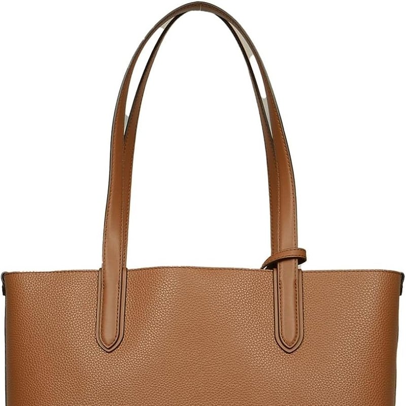 Shop Michael Kors Women's Luggage Brown Eliza Extra Large East/west Reversible Tote Handbag