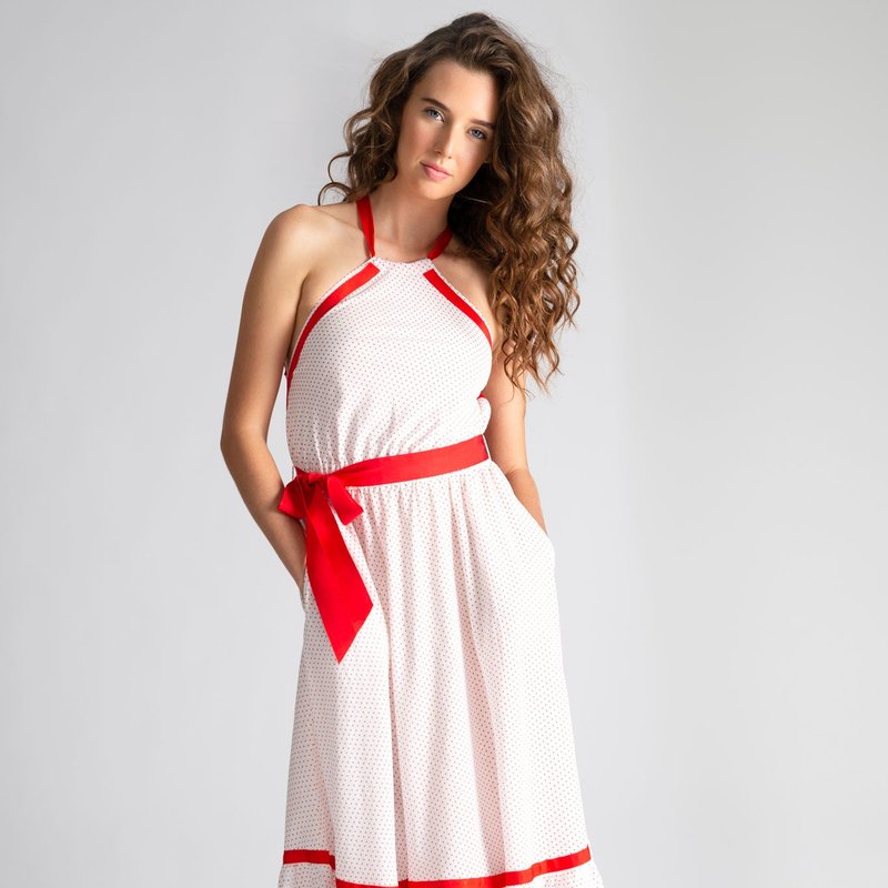 Miguelina Amanda Red-dot Dress