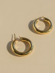 Chunky Gold Classic Hoops - Gold