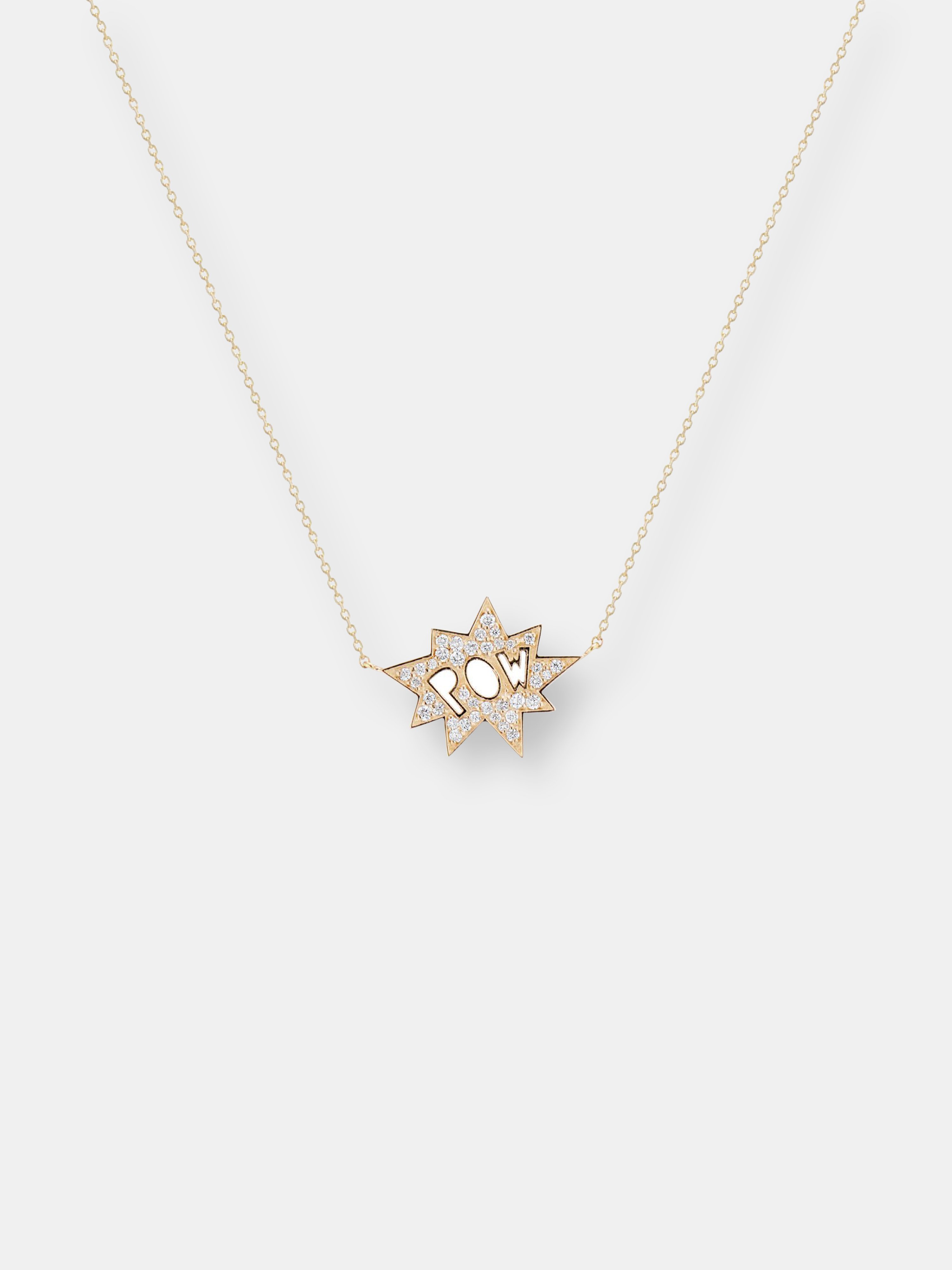 Mimi Shou Pow Necklace In Gold