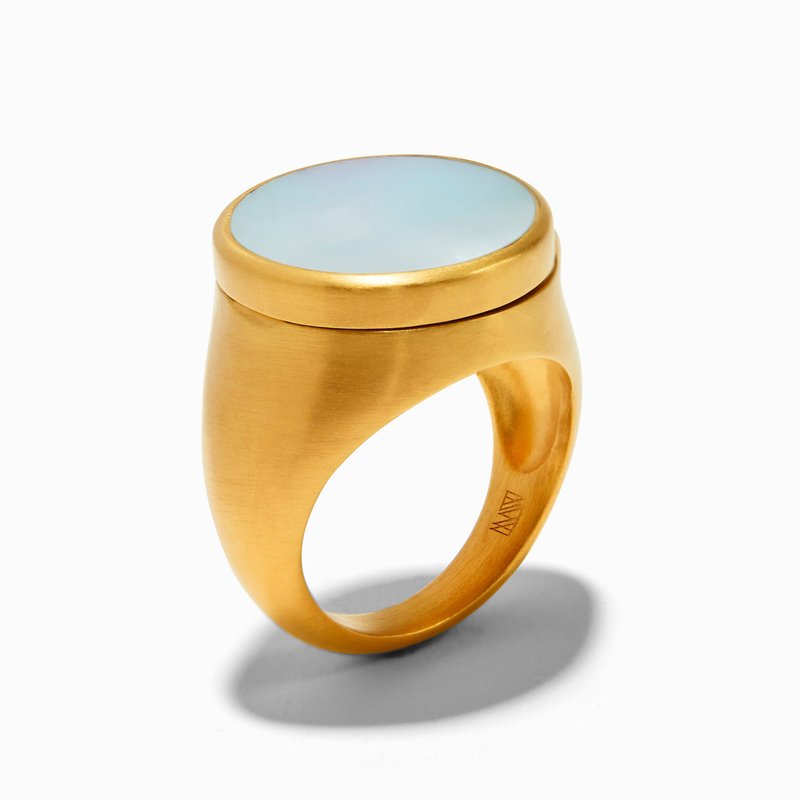 Ming Yu Wang Capsule Ring In Gold