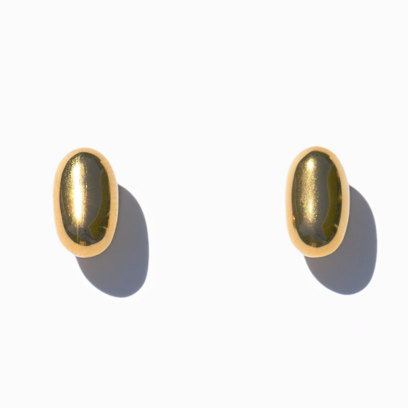 Ming Yu Wang Mini Bean Earrings In Gold