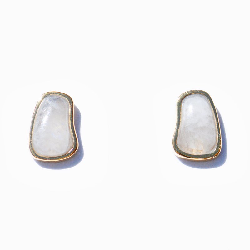 Ming Yu Wang Nugget Earrings In Gold