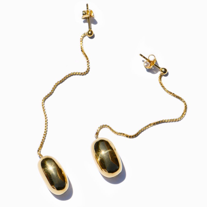 Ming Yu Wang Pellet Earrings In Gold