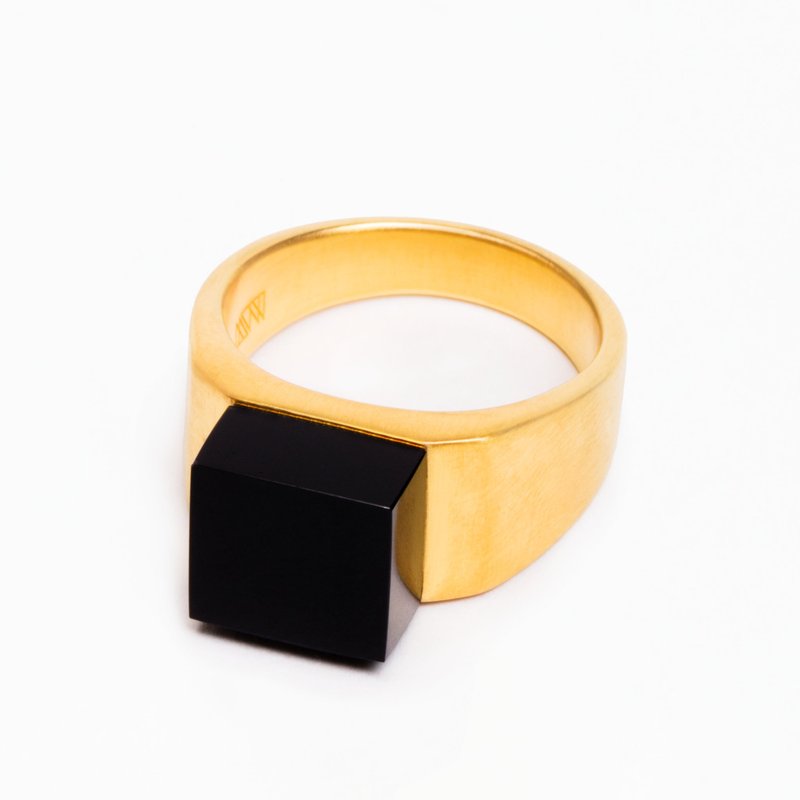 Ming Yu Wang Pixel Ring In Black