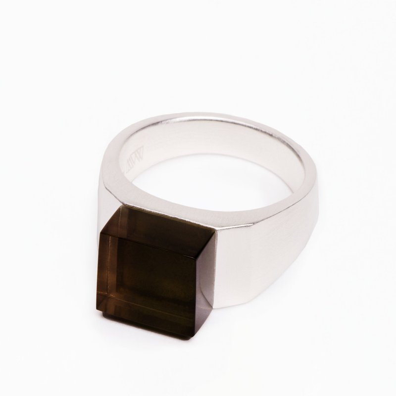 Ming Yu Wang Pixel Ring In Brown