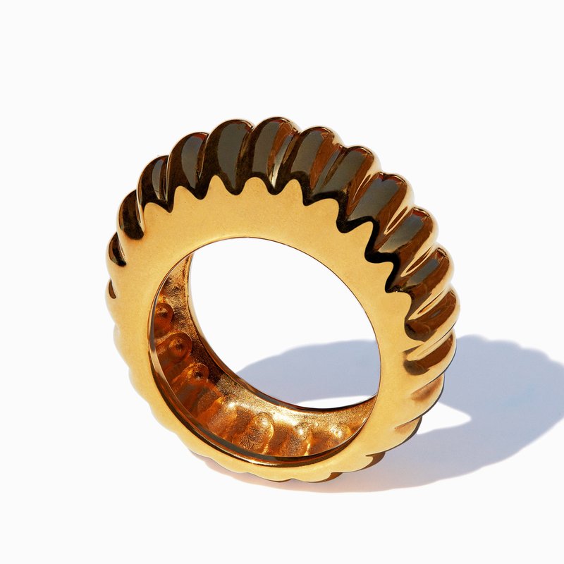 Ming Yu Wang Shell Ring In Gold