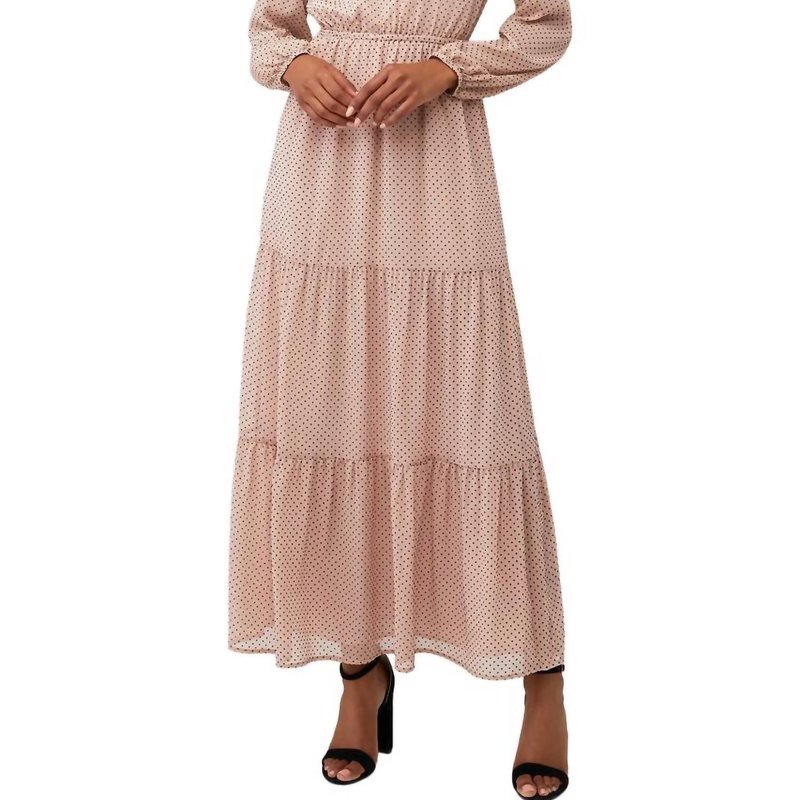 Shop Minkpink Be Someone Maxi Dress In Blush/black In Pink