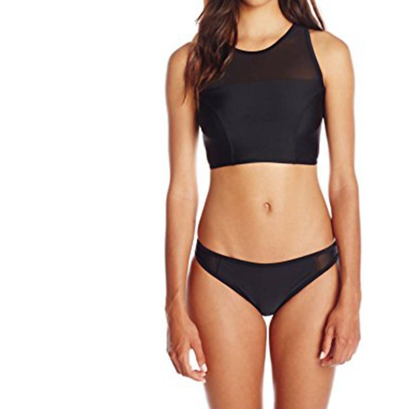 Shop Minkpink Bottom's Up Sport Mesh Bikini Brief In Black