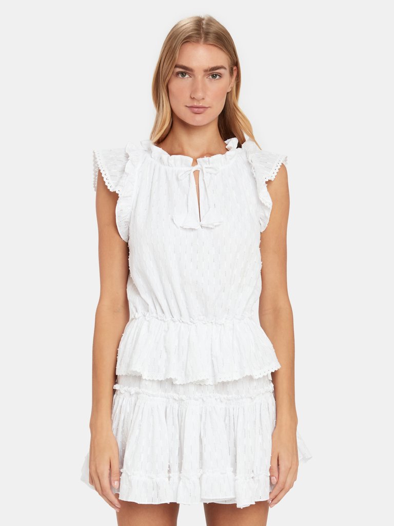 MISA Los Angeles Lillian Ruffle Mini Dress | Verishop