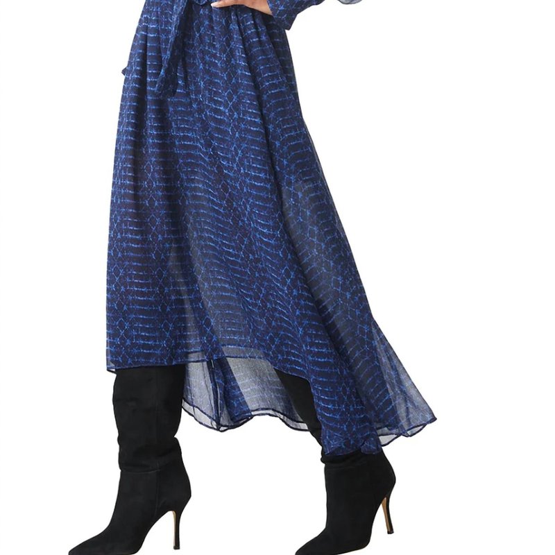 Shop Misa Paloma Dress In Blue