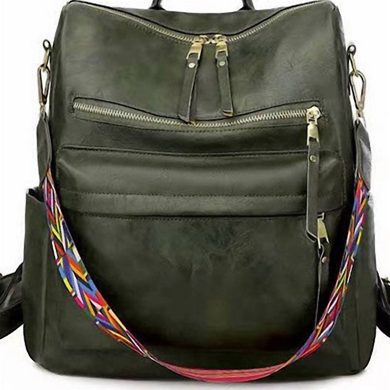 Miss Sparkling Margaret Convertible Strap Backpack In Green