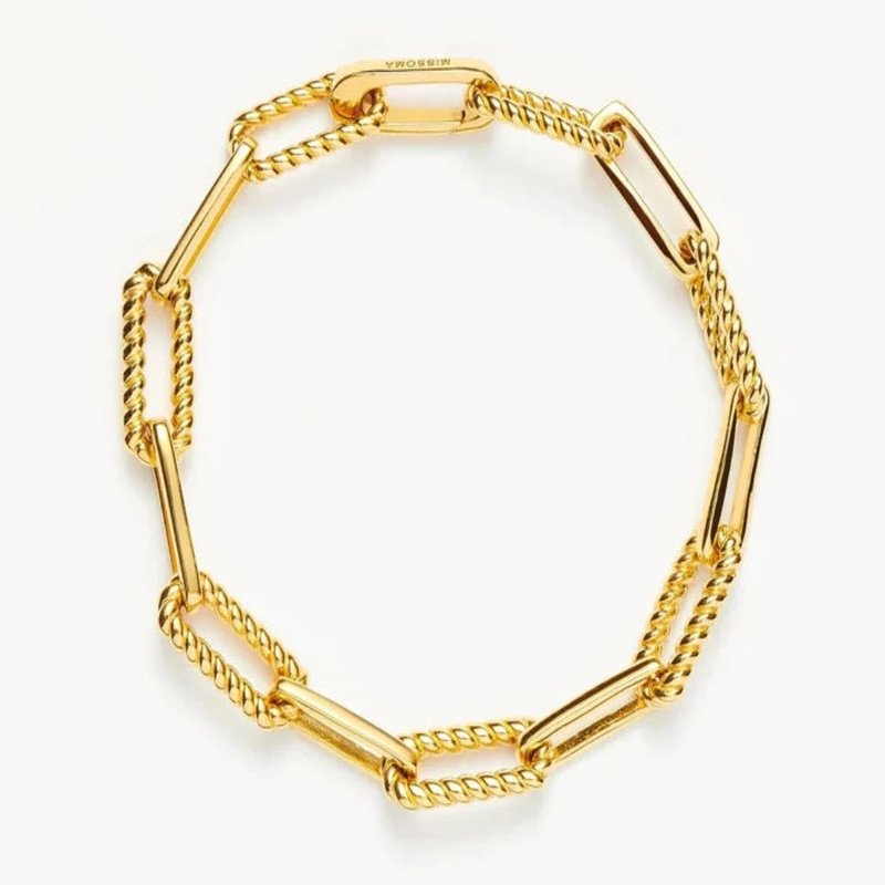 Shop Missoma Coterie Chain Bracelet In Gold