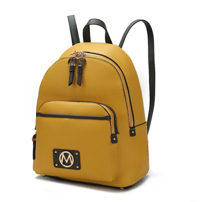 Shop Mkf Collection By Mia K Alice Vegan Leather Backpack For Women's In Yellow