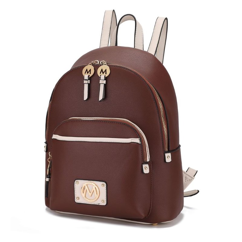 Mkf Collection By Mia K Alice Vegan Leather Backpack For Women's In Brown